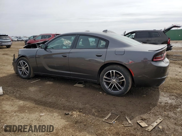2019 Dodge Charger SXT with VIN 2C3CDXJG7KH545332, listed as a Copart auction lot 50178335 with 37,742 mi miles and Salvage Title. Bid and sale history available at DreamBid. Image 2.