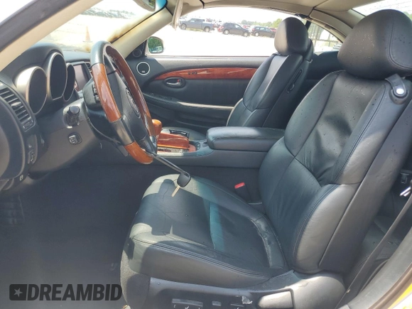 2002 Lexus SC 430 with VIN JTHFN48Y320007698, listed as a Copart auction lot 58675624 with Not Provided miles and Non Repairable. Bid and sale history available at DreamBid. Image 7.