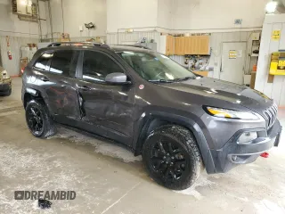 2017 Jeep Cherokee Trailhawk L Plus with VIN 1C4PJMBB6HW564908, listed as a Copart auction lot 72914244 with 0 mi miles and Salvage Title. Bid and sale history available at carsss.com. Image 4.