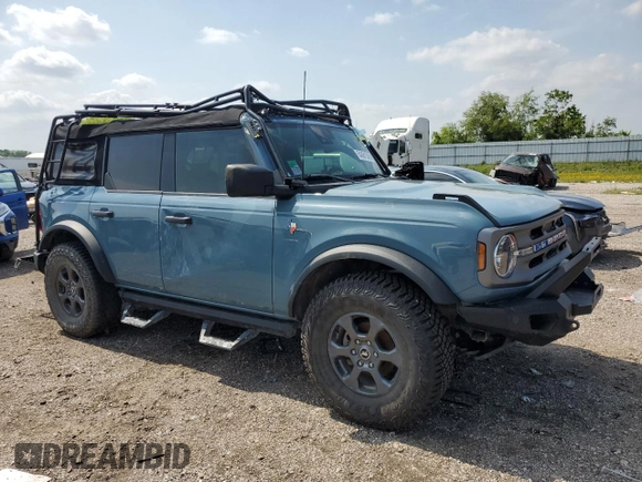 2021 Ford Bronco with VIN 1FMDE5BH2MLA83983, listed as a Copart auction lot 54361535 with 68,909 mi miles and Salvage Title. Bid and sale history available at DreamBid. Image 4.