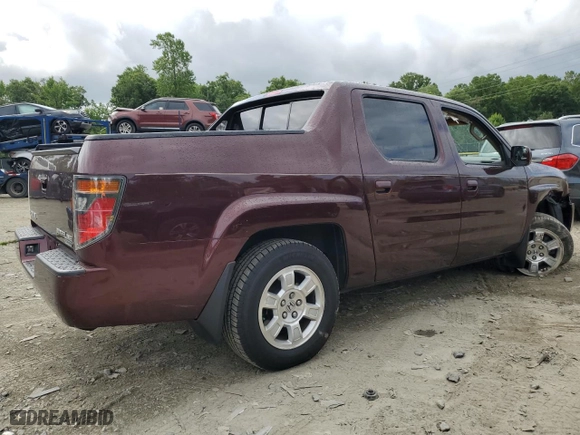 2008 Honda Ridgeline RTL with VIN 2HJYK16528H537171, listed as a Copart auction lot 66348154 with 209,483 mi miles and Salvage Title. Bid and sale history available at carsss.com. Image 3.