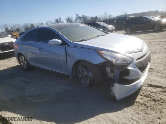 2015 Hyundai Sonata Hybrid Limited with VIN KMHEC4A42FA129376, listed as a Copart auction lot 46875685 with 138,188 mi miles and Salvage Title. Bid and sale history available at carsss.com. Image 4.