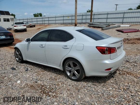 2011 Lexus IS 250 with VIN JTHBF5C24B5138307, listed as a Copart auction lot 54593805 with 191,395 mi miles and Clean Title. Bid and sale history available at DreamBid. Image 2.