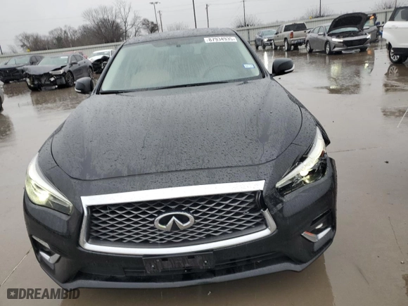 2020 Infiniti Q50 3.0t PURE with VIN JN1EV7AP8LM200815, listed as a Copart auction lot 87934935 with 76,493 mi miles and Salvage Title. Bid and sale history available at carsss.com. Image 5.
