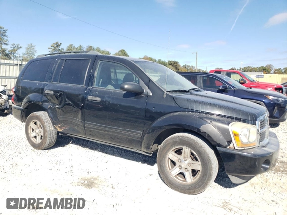 2004 Dodge Durango SLT with VIN 1D4HD48N04F211932, listed as a Copart auction lot 80087524 with 244,552 mi miles and Salvage title. Bid and sale history available at DreamBid. Image 4.