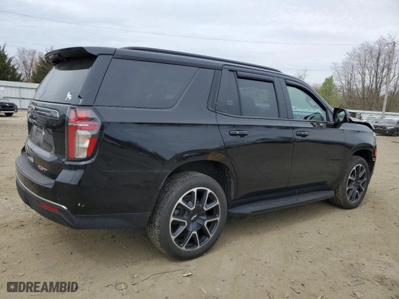 2022 Chevrolet Tahoe RST with VIN 1GNSKRKDXNR134502, listed as a Copart auction lot 50757764 with 25,434 mi miles and Salvage Title. Bid and sale history available at carsss.com. Image 3.
