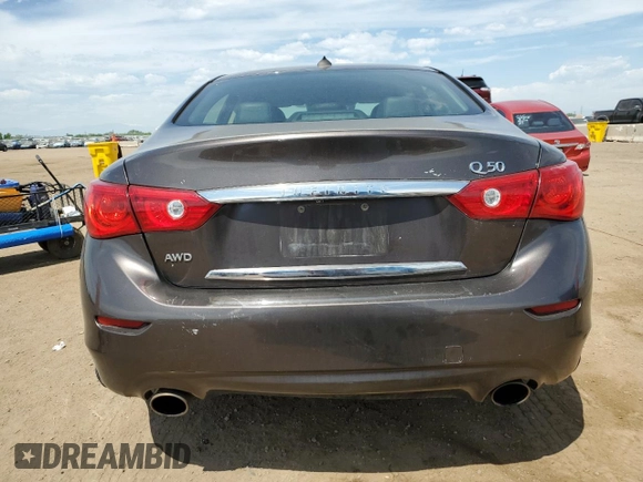 2015 Infiniti Q50 Premium с VIN JN1BV7AR7FM421900, выставлен на аукционе Copart как лот 58426305 с пробегом 125 467 миль миль и Списание • Salvage title. История ставок и продаж доступна на DreamBid. Изображение 6.