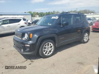 2020 Jeep Renegade Latitude with VIN ZACNJABB2LPL62415, listed as a Copart auction lot 55573955 with 37,003 mi miles and Clean Title. Bid and sale history available at carsss.com. Image 1.