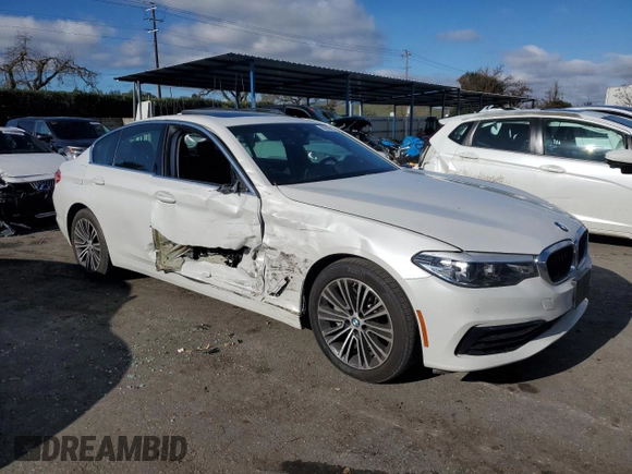 2020 BMW 5 Series 530i with VIN WBAJR3C04LWW53713, listed as a Copart auction lot 86999034 with 73,065 mi miles and Salvage Title. Bid and sale history available at DreamBid. Image 4.