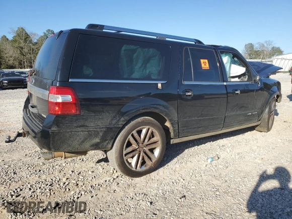 2016 Ford Expedition EL Platinum with VIN 1FMJK1MT8GEF12400, listed as a Copart auction lot 47291385 with 0 mi miles and Salvage Title. Bid and sale history available at carsss.com. Image 3.