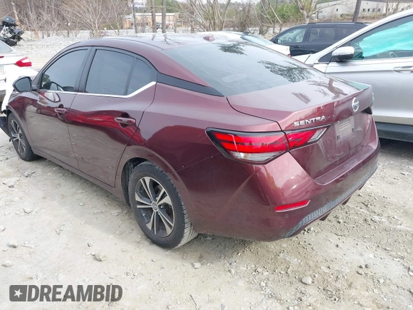 2022 Nissan Sentra SV with VIN 3N1AB8CV3NY310065, listed as a IAAI auction lot 41527662 with 91,207 mi miles and . Bid and sale history available at DreamBid. Image 3.