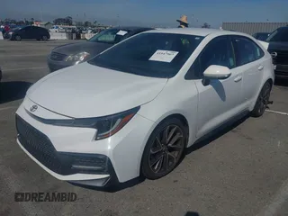 2020 Toyota Corolla SE with VIN 5YFS4RCE1LP029557, listed as a IAAI auction lot 41947507 with 37,134 mi miles. Bid and sale history available at carsss.com. Image 2.