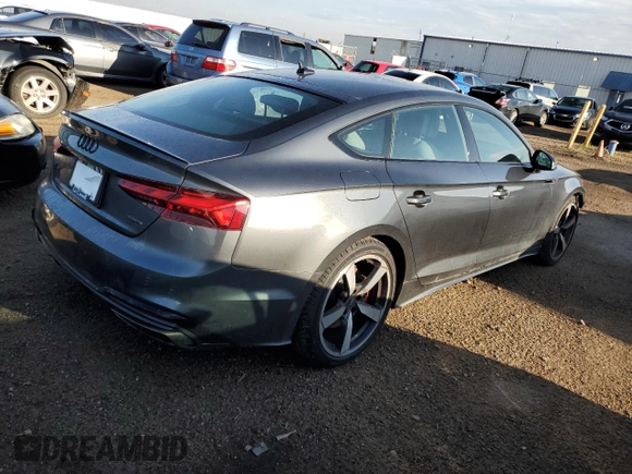 2023 Audi A5 Sportback S line Premium Plus with VIN WAUFACF56PA016751, listed as a Copart auction lot 62872503 with 1,353 mi miles. Bid and sale history available at carsss.com. Image 3.