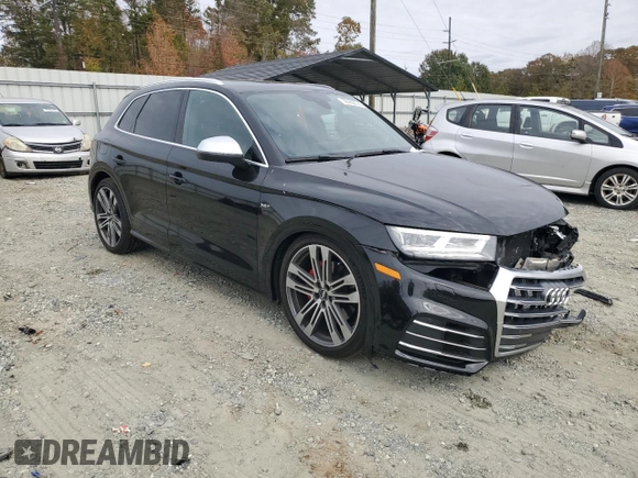 2018 Audi SQ5 Premium Plus with VIN WA1A4AFY5J2015637, listed as a Copart auction lot 79162774 with 106,848 mi miles and Salvage Title. Bid and sale history available at DreamBid. Image 4.