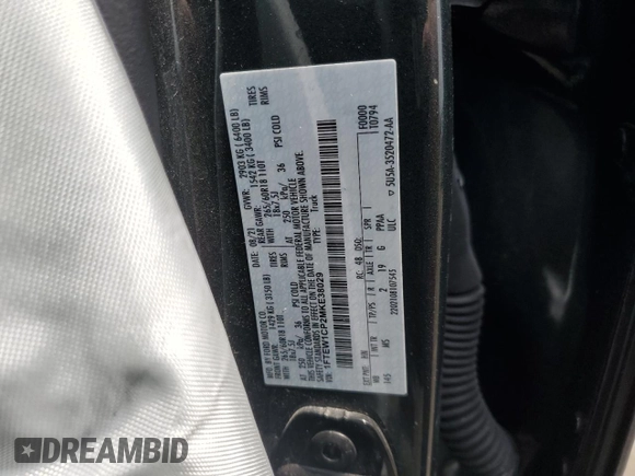 2021 Ford F-150 XL с VIN 1FTEW1CP2MKE38029, выставлен на аукционе Copart как лот 60890115 с пробегом 77 386 миль миль и Чистый • Clean title. История ставок и продаж доступна на DreamBid. Изображение 12.