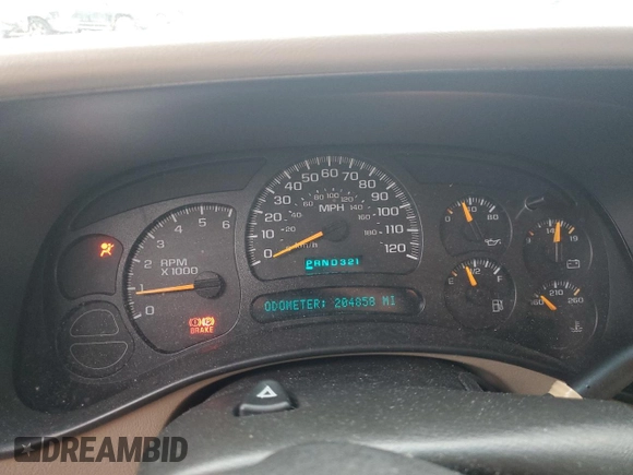 2005 GMC Yukon XL SLT with VIN 3GKFK16Z75G227760, listed as a Copart auction lot 44544015 with 204,858 mi miles and Salvage Title. Bid and sale history available at carsss.com. Image 9.