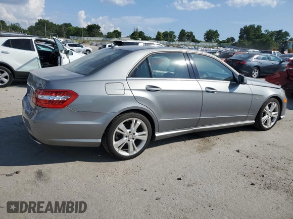 2012 Mercedes-Benz E 350 Luxury with VIN WDDHF8JB1CA534628, listed as a Copart auction lot 60361065 with 127,029 mi miles and Salvage title. Bid and sale history available at DreamBid. Image 3.