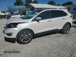 2015 Ford Edge Titanium z VIN 2FMTK4K84FBB64176, wystawiony jako Copart lot #57729005 z przebiegiem 50 654 mil mil oraz Szkoda całkowita • Salvage title. Historia ofert i sprzedaży dostępna na DreamBid. Obrazek 1.