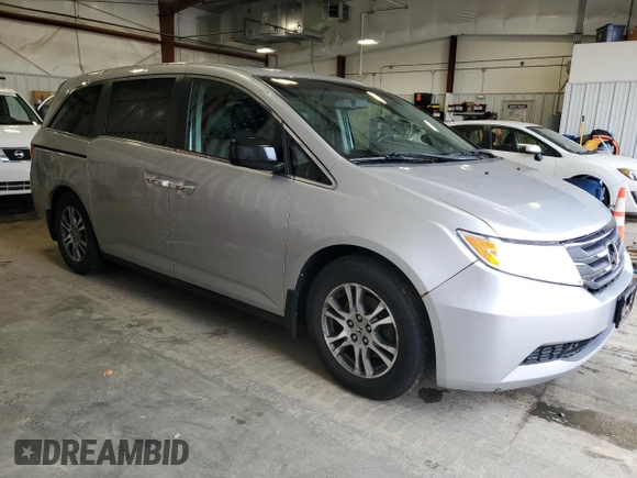 2012 Honda Odyssey EX-L with VIN 5FNRL5H65CB141026, listed as a Copart auction lot 54247635 with 107,679 mi miles and Non Repairable. Bid and sale history available at carsss.com. Image 4.