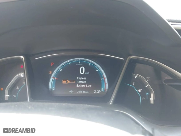 2016 Honda Civic Sedan EX with VIN 19XFC2F79GE073810, listed as a IAAI auction lot 41814911 with 207,546 mi miles. Bid and sale history available at carsss.com. Image 7.