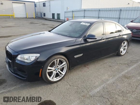 2015 BMW 7 Series 750i xDrive with VIN WBAYB6C56FD966052, listed as a Copart auction lot 47776235 with 123,754 mi miles and Clean Title. Bid and sale history available at DreamBid. Image 1.