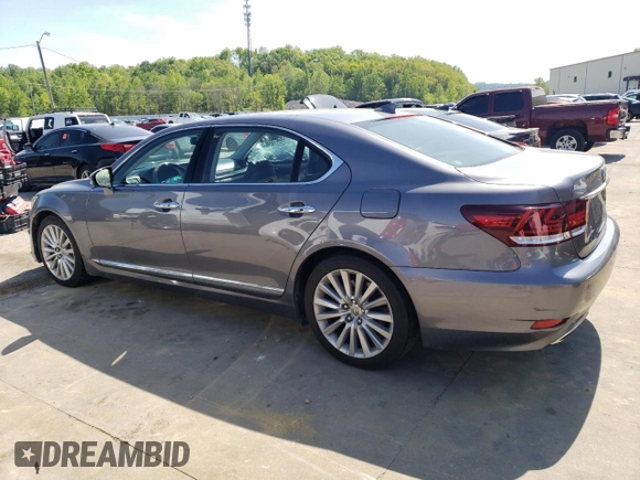 2015 Lexus LS 460 L with VIN JTHDL5EF7F5007136, listed as a Copart auction lot 51334974 with 194,186 mi miles and Salvage title. Bid and sale history available at DreamBid. Image 2.