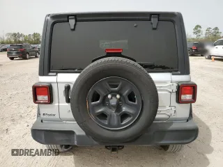 2022 Jeep Wrangler 80th Anniversary with VIN 1C4HJXAG8NW181325, listed as a Copart auction lot 49855655 with 27,763 mi miles and Salvage Title. Bid and sale history available at DreamBid. Image 6.