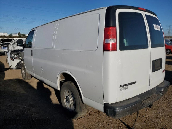 2017 GMC Savana Cargo Van with VIN 1GTW7AFF3H1283443, listed as a Copart auction lot 76505454 with 0 mi miles and Salvage Title. Bid and sale history available at carsss.com. Image 2.