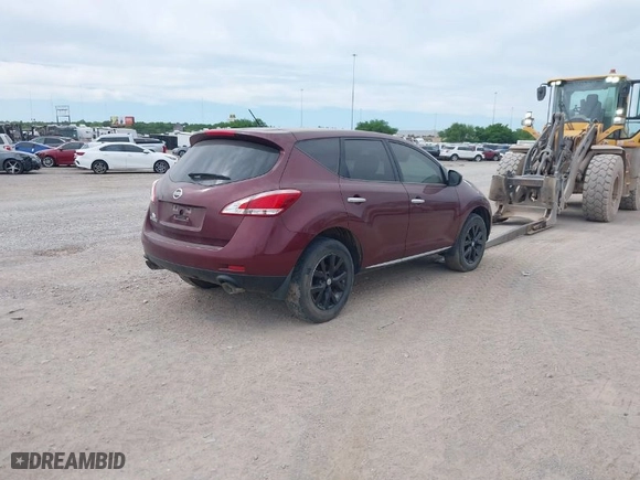 2012 Nissan Murano S with VIN JN8AZ1MU9CW121175, listed as a IAAI auction lot 41735209 with 191,933 mi miles. Bid and sale history available at carsss.com. Image 4.