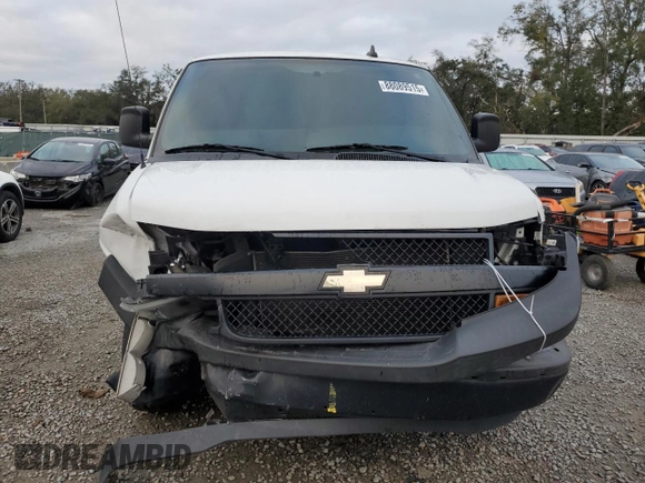 2018 Chevrolet Express Cargo Van with VIN 1GCWGAFP7J1188883, listed as a Copart auction lot 88089515 with 75,036 mi miles and Salvage Title. Bid and sale history available at carsss.com. Image 5.