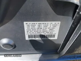 2006 Acura TSX Navi with VIN JH4CL96906C029230, listed as a IAAI auction lot 41891448 with 179,031 mi miles. Bid and sale history available at carsss.com. Image 9.