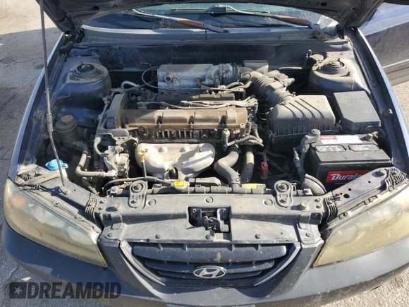 2004 Hyundai Elantra GLS z VIN KMHDN46D94U898709, wystawiony jako Copart lot #84770704 z przebiegiem 216 785 mil mil oraz Szkoda całkowita • Salvage title. Historia ofert i sprzedaży dostępna na DreamBid. Obrazek 11.