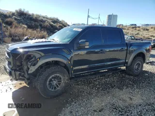 2020 Ford F-150 Raptor with VIN 1FTFW1RG0LFA72722, listed as a Copart auction lot 50240675 with 87,291 mi miles and Salvage Title. Bid and sale history available at carsss.com. Image 1.