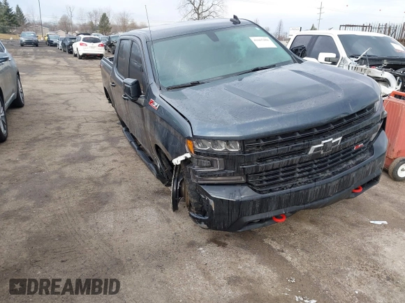 2021 Chevrolet Silverado 1500 LT Trail Boss with VIN 1GCPYFED3MZ310697, listed as a IAAI auction lot 41665486 with 50,335 mi miles and . Bid and sale history available at DreamBid. Image 1.
