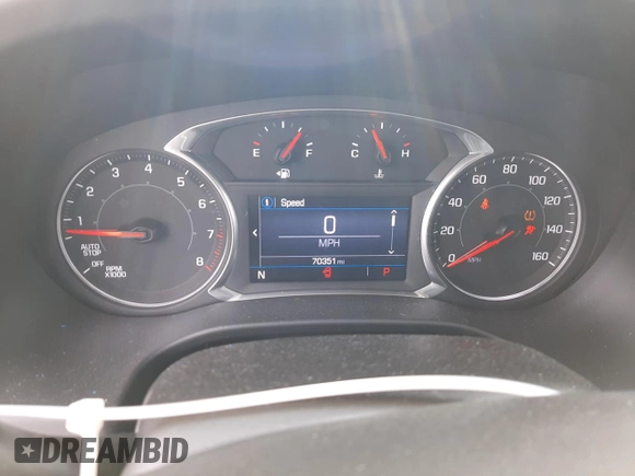 2021 GMC Acadia SLE with VIN 1GKKNKLS7MZ214167, listed as a Copart auction lot 43127365 with 70,351 mi miles and Salvage Title. Bid and sale history available at DreamBid. Image 9.