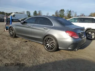 2017 Mercedes-Benz C 63 AMG with VIN 55SWF8GB3HU184554, listed as a Copart auction lot 77395064 with 106,723 mi miles and Salvage title. Bid and sale history available at DreamBid. Image 2.