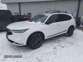 2022 Acura MDX w/A-Spec Package with VIN 5J8YE1H03NL049831, listed as a Copart auction lot 43461635 with 46,314 mi miles and Salvage Title. Bid and sale history available at carsss.com. Image 1.