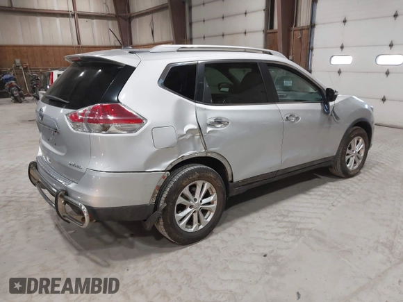 2015 Nissan Rogue SL with VIN 5N1AT2MV0FC892752, listed as a IAAI auction lot 41886666 with 101,024 mi miles and . Bid and sale history available at carsss.com. Image 4.