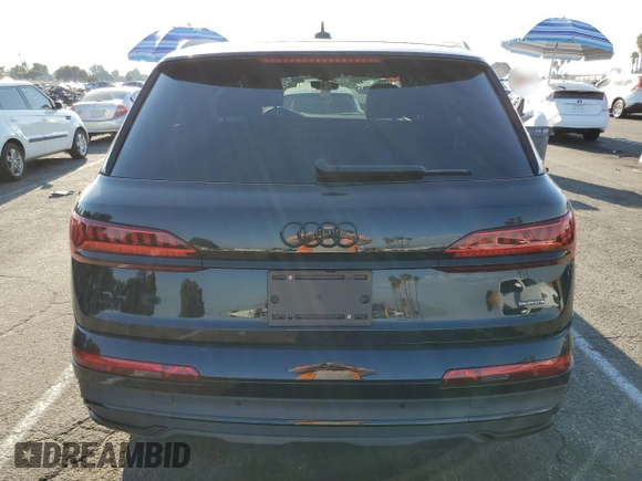 2024 Audi Q7 Premium Plus with VIN WA1LCBF70RD007292, listed as a Copart auction lot 74625464 with 5,831 mi miles and Salvage Title. Bid and sale history available at carsss.com. Image 6.