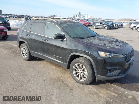 2021 Jeep Cherokee Latitude Lux with VIN 1C4PJMMX8MD166775, listed as a IAAI auction lot 41783500 with 19,869 mi miles and . Bid and sale history available at carsss.com. Image 1.