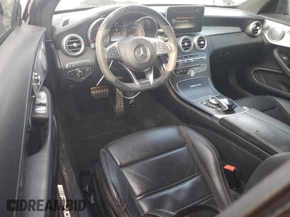 2017 Mercedes-Benz C 63 S AMG with VIN WDDWJ8HB9HF458856, listed as a Copart auction lot 50197615 with 48,293 mi miles and Salvage Title. Bid and sale history available at carsss.com. Image 8.