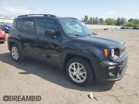 2020 Jeep Renegade Latitude with VIN ZACNJABB2LPL62415, listed as a Copart auction lot 55573955 with 37,003 mi miles and Clean Title. Bid and sale history available at carsss.com. Image 4.