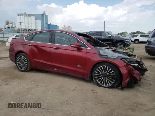 2017 Ford Fusion Titanium with VIN 3FA6P0SU2HR180735, listed as a Copart auction lot 72336794 with Not provided miles and Salvage title. Bid and sale history available at DreamBid. Image 4.