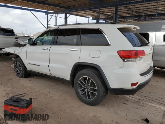 2019 Jeep Grand Cherokee Limited with VIN 1C4RJEBG6KC715443, listed as a Copart auction lot 58868225 with 97,888 mi miles and Salvage title. Bid and sale history available at DreamBid. Image 2.