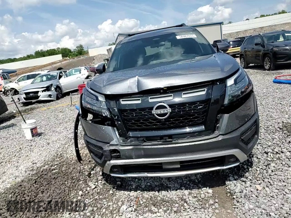 2023 Nissan Pathfinder Rock Creek with VIN 5N1DR3BD9PC275069, listed as a Copart auction lot 56987655 with 15,841 mi miles and Salvage title. Bid and sale history available at DreamBid. Image 14.
