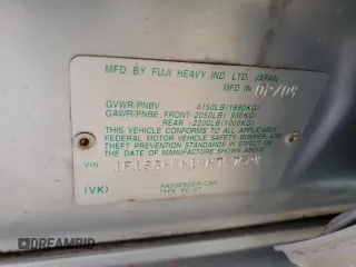 2004 Subaru Forester XS z VIN JF1SG65614H757524, wystawiony jako Copart lot #57094535 z przebiegiem 184 864 mil mil oraz Szkoda całkowita • Salvage title. Historia ofert i sprzedaży dostępna na DreamBid. Obrazek 13.