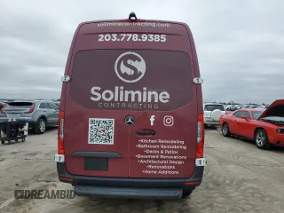 2024 Mercedes-Benz Sprinter Cargo with VIN W1W4NBHY3RT167719, listed as a Copart auction lot 45290775 with 2,544 mi miles and Salvage Title. Bid and sale history available at carsss.com. Image 6.