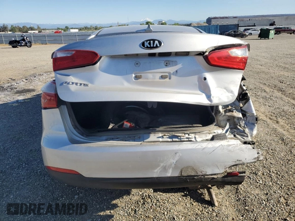 2015 Kia Forte LX with VIN KNAFK4A64F5372898, listed as a Copart auction lot 53389615 with 195,046 mi miles and Salvage Title. Bid and sale history available at carsss.com. Image 6.