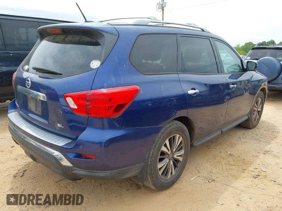 2017 Nissan Pathfinder S with VIN 5N1DR2MN5HC902786, listed as a IAAI auction lot 42042789 with 126,766 mi miles. Bid and sale history available at carsss.com. Image 4.