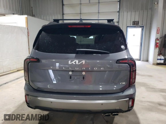 2023 Kia Telluride EX X-Line with VIN 5XYP3DGC8PG372784, listed as a Copart auction lot 51593535 with 12,353 mi miles and Salvage title. Bid and sale history available at DreamBid. Image 6.